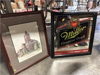 Miller mirror and church picture
