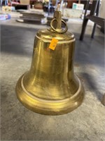 Vintage brass bell, approx 8 1/2 in T