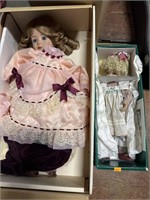 Gorham porcelain doll and other porcelain doll