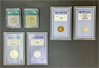 6 Sets Collectors Coins, US $1 1971, US Dime