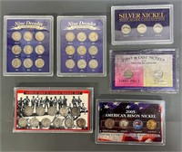 6 Sets Collectors Coins, Nine Decades of American