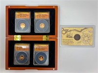 Lincoln Cent 4 Coin Proof Set (In Box) & 1809