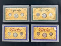 Liberty Coin Collection (2) & Barber Coin