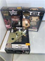 Pop! Figures and pin