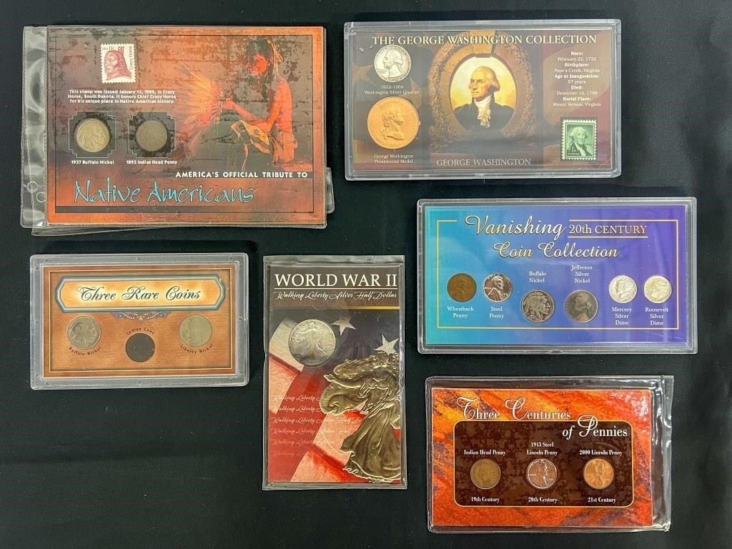 6 Sets of Collectors Coins, America's Official