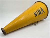 Vintage Cheerleading Megaphone - Nina