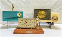 3 Vintage Alarm Clocks/ Radio Trophies