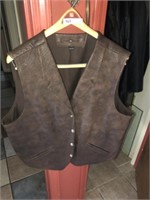 Men's Leather Vest (2X)