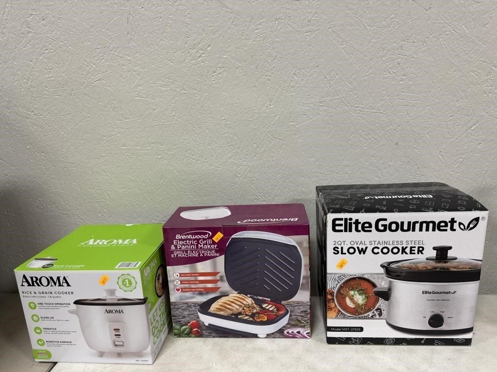 Rice cooker, slow cooker and electric grill