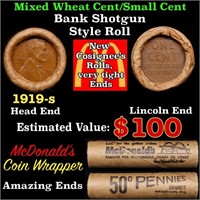 Lincoln Wheat Cent 1c Mixed Roll Orig Brandt McDon