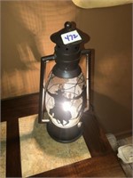 Metal Cowboy Electric Lantern (16"T ~1 of 2 availb