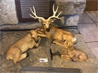 3 Deer Figures (Resin)