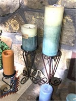 Iron Stands & Decorator Candles in Grp