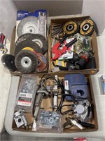 Grinder wheels , hardware , battery charger, misc