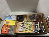 2 socket drive set, drill bit set, chainsaw