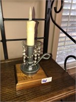 Vintage Pewter Lamp