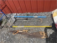 Pipe bending tools, saws