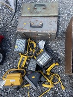 Utility lights, tool boxes