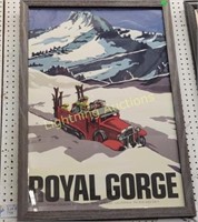 "ROYAL GORGE" 1995 SODA SPRINGS SKI POSTER