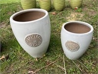 2 MATCHING PLANTER POTS NEVER USED