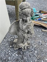 Oriental outdoor statue