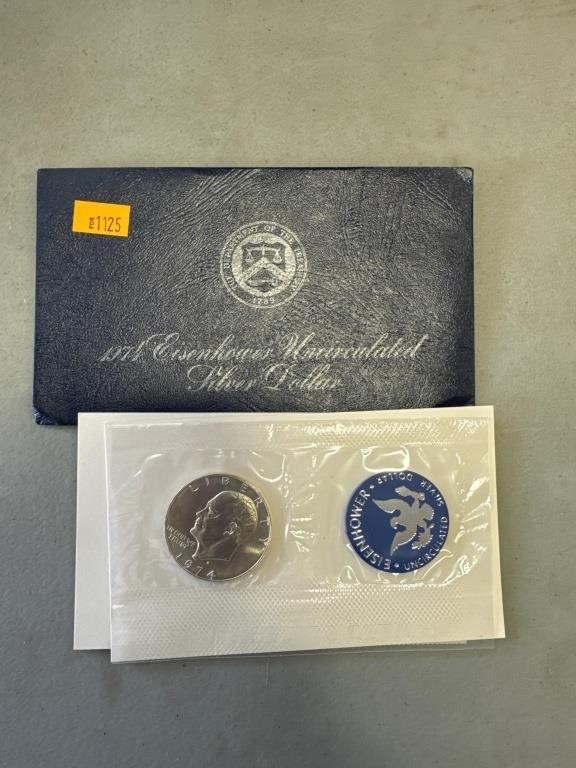1974 Eisenhower uncirculated Silver dollar