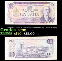 1969-1975 Canada 10 Dollars Banknote P# 88c, Sig.