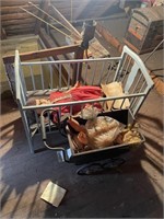 CRADLE,DOLL AND STROLLER