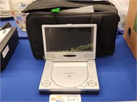 7'' AUDIOVOX PORTABLE LCD MONITOR AND DVD PLAYER