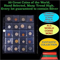 20 Great Coins of the World, hand selected, many t