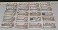 Canadian Tire 50 cent Bank Note Lot