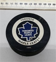 Toronto Maple Leaf Inglasco Official Game Puck