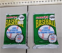 Fleer '91 Baseball Cards (2 Packs of 40)