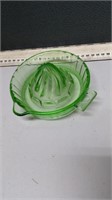 Green Depression Glass Reamer (some Chipping)