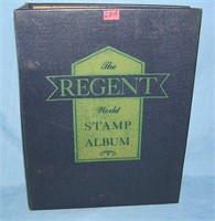 The Regent World stamp album circa 1950s