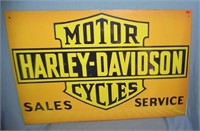 Antique style retro Harley Davidson advertising si