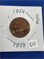 1854 1/2C TYPE COIN