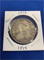 1814 50C CAPPED BUST