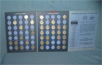 Jefferson nickle collection with collector's blue