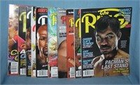 Group of vintage boxing magazines