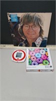 John Denver LP + Donut Puzzle, Uno Game