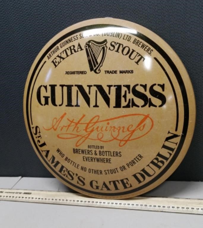 Guinness Nostalgic Advertising Sign (16" Round)