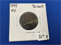 1797 1/2C CAPPED BUST