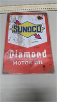 Sunoco Diamond Motor Oil Sign (repro)