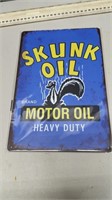 Skunk Oil Motor Oil Nostalgic Sign (repro)
