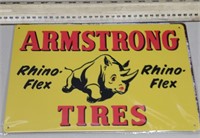 Armstrong Rhino Flex Tires Nostalgic Sign (repro)