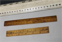 2 Small Advertising Rulers