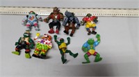 Teenage Mutant Ninja Turtle Action Figure Lot of 8
