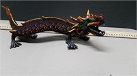 Painted Dragon Sculpture (16") Resin