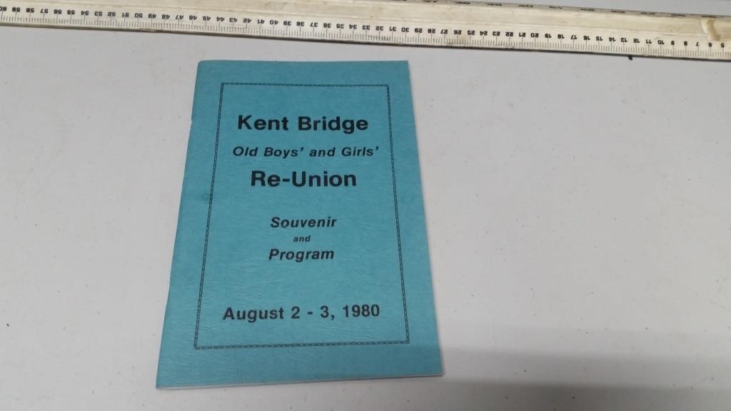 Kent Bridge Old Boys & Girls Re-Union Souvenir &
